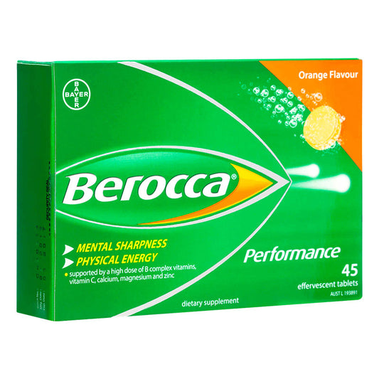 Berocca 拜為佳維生素發泡錠 45片(橘子風味)