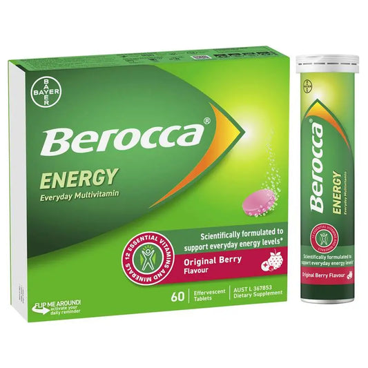 Berocca 拜為佳維生素發泡錠 60片(莓果風味)