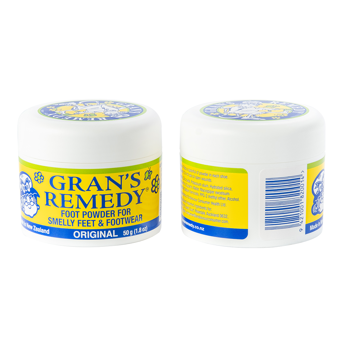 Gran's Remedy 老奶奶除臭粉 50g (黄色-原味)