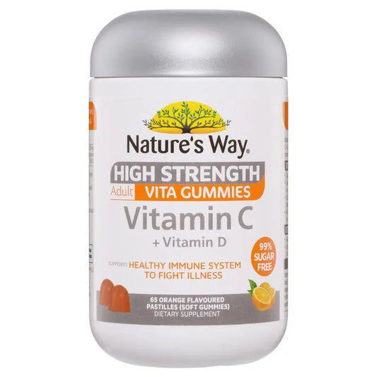 Nature's Way 佳思敏成人維他命C+D無糖軟糖 65粒