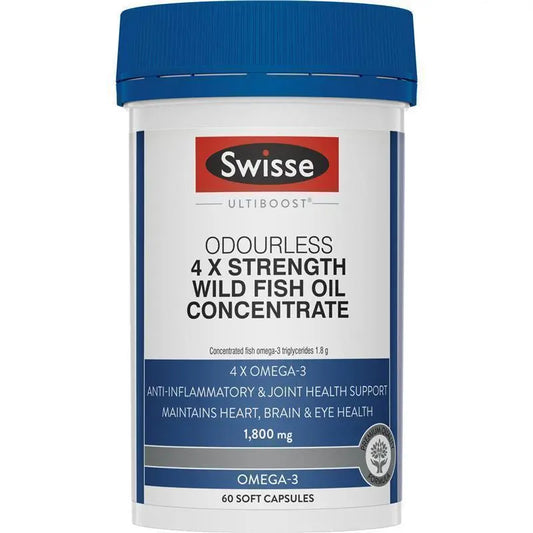 Swisse 四倍濃縮無腥味野生魚油 60粒