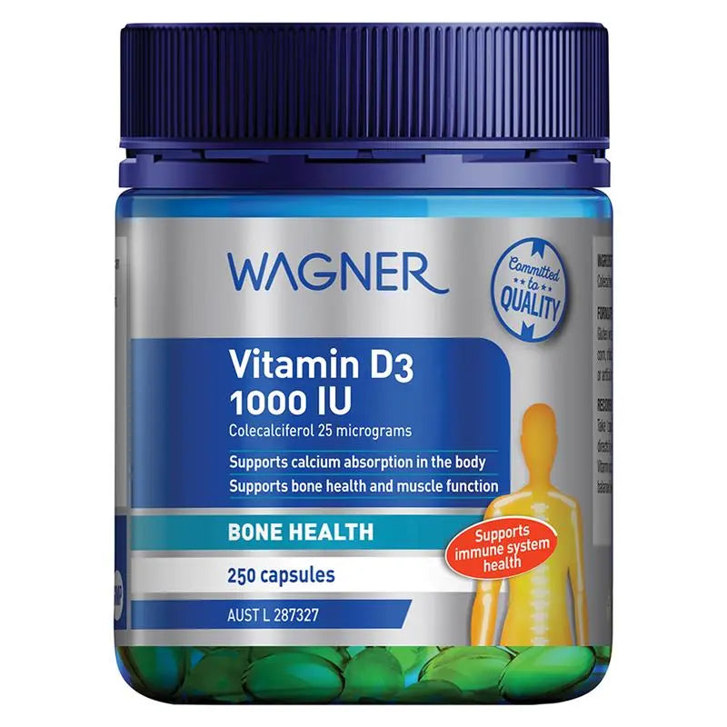Wagner 維生素 D3 1000IU 膠囊 250粒