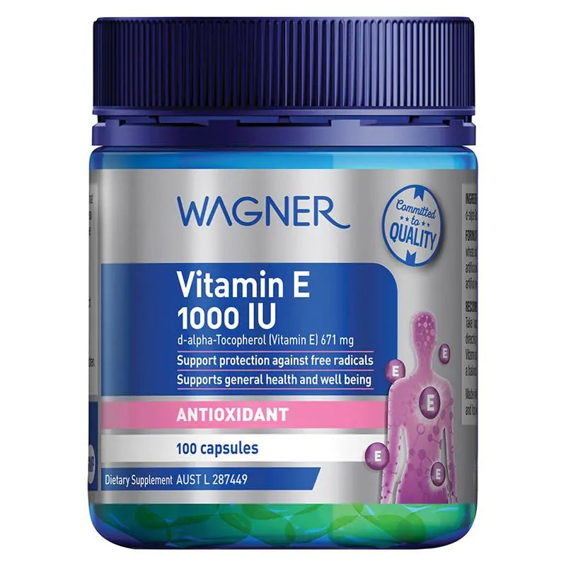 Wagner 維生素 E 1000IU 膠囊 100粒
