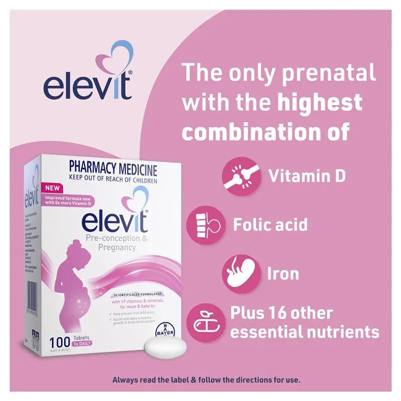 Elevit 愛樂維孕婦複合維生素 100粒