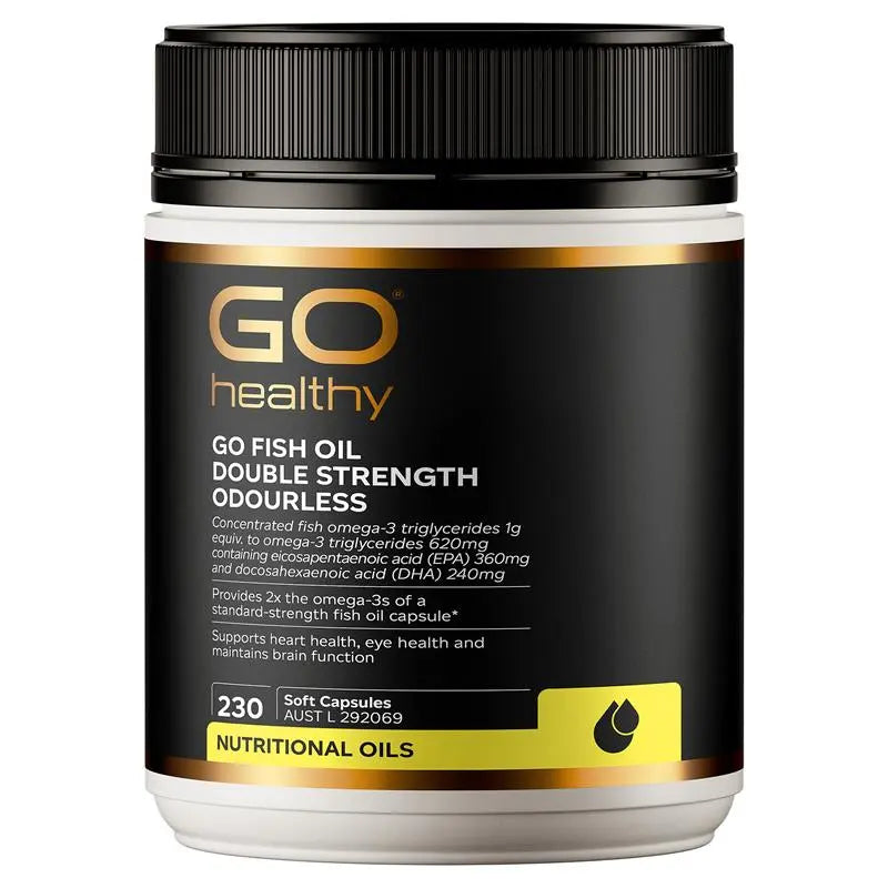 GO Healthy 雙倍濃度無腥味魚油 230粒