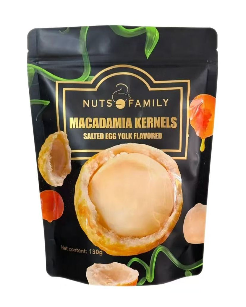 NUTS FAMILY 鹹蛋黃味脆皮夏威夷果仁 130g