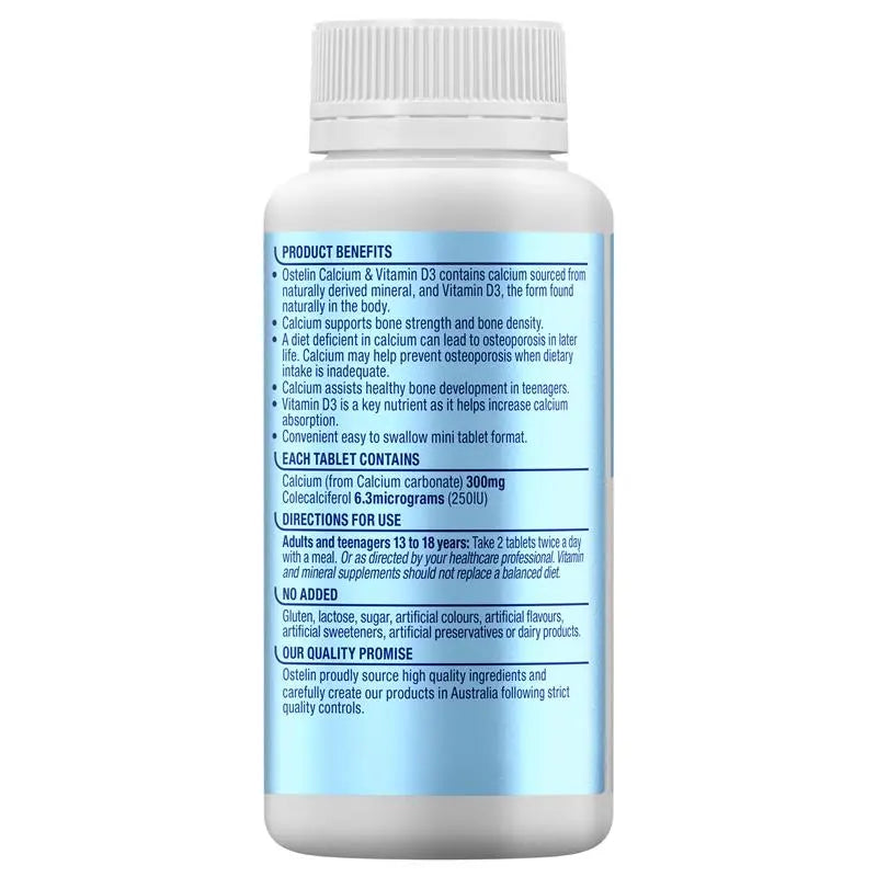 Ostelin 奧斯特林成人鈣+維生素D3 迷你錠 400粒