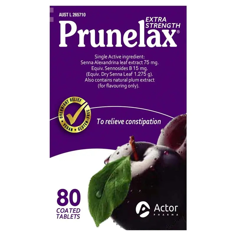 Prunelax 西梅便秘緩解片 80粒