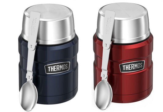 Thermos 膳魔師SK-3000燜燒罐 二入組（紅色/藍色+銀色）顏色隨機出貨