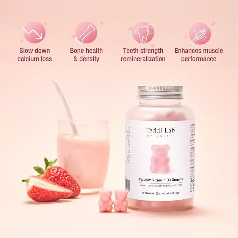Unichi 鈣+維他命D3小熊軟糖 60粒