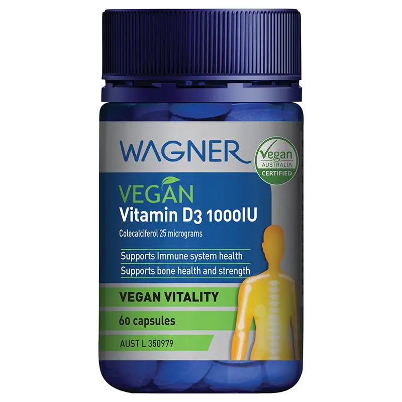 Wagner 純素維生素 D3 1000IU 膠囊 60粒