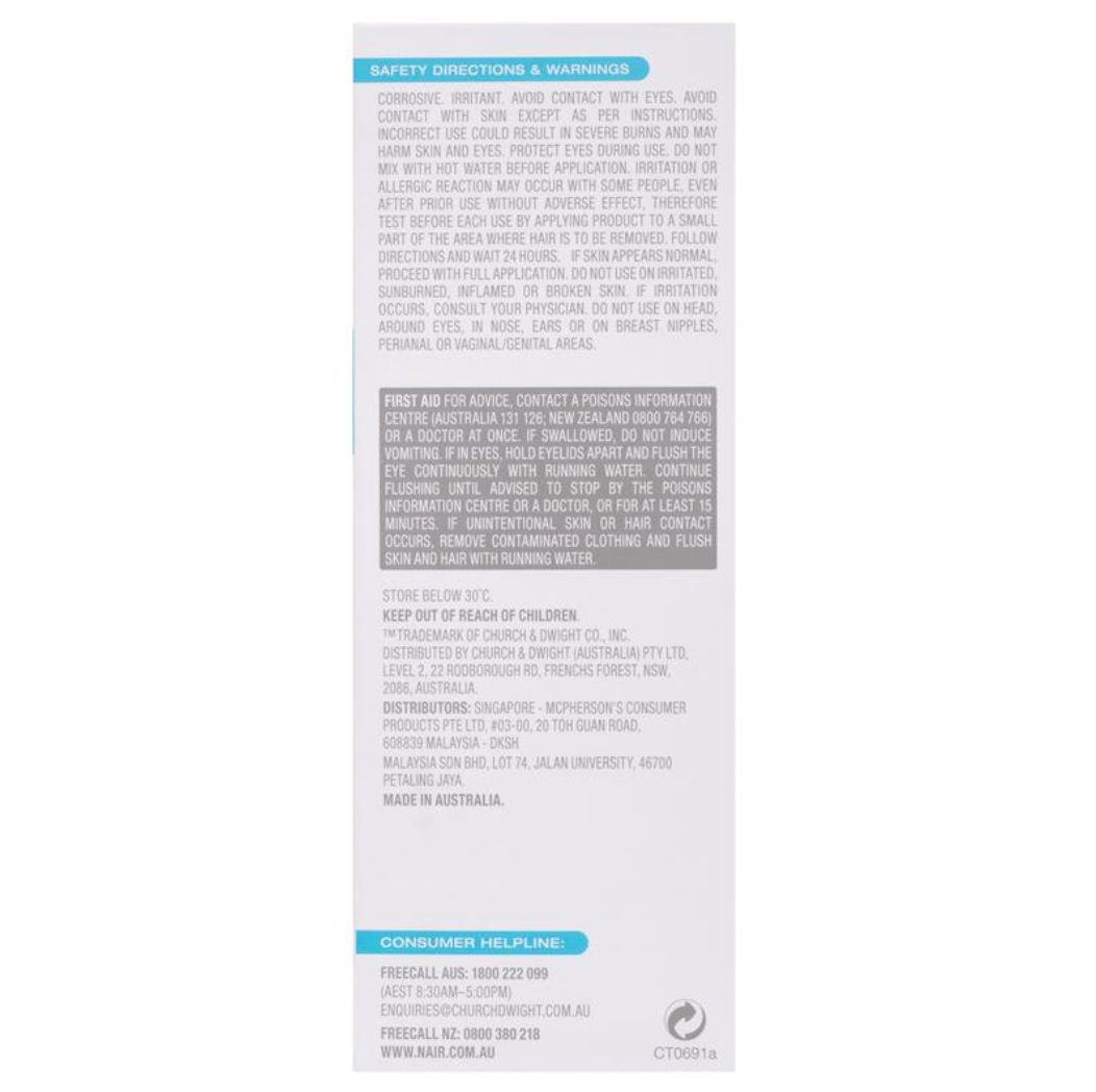 Nair 敏感肌膚專用面部身體脫毛膏150g