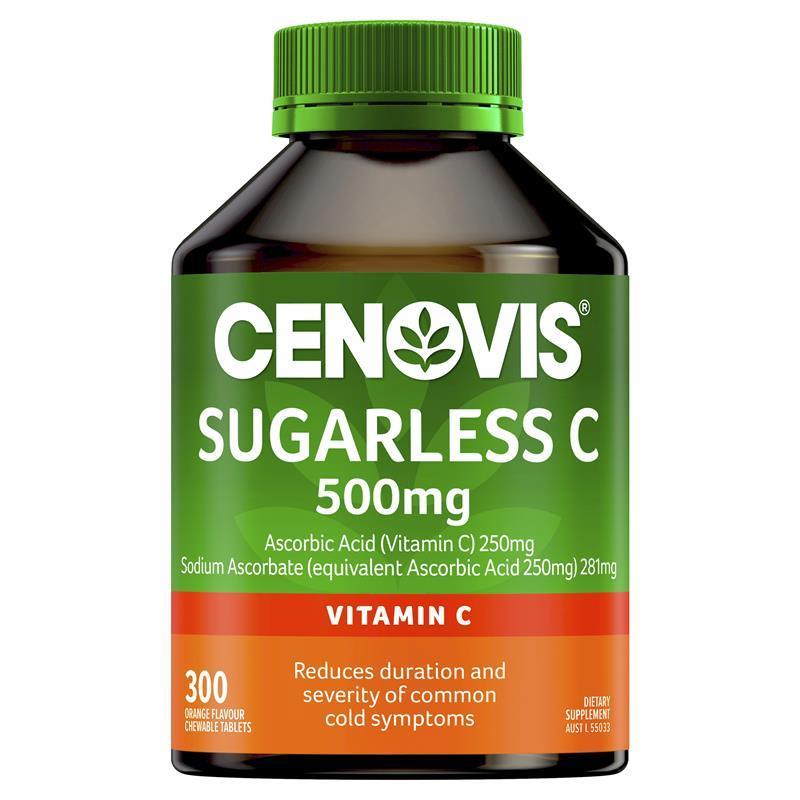 Cenovis 天然無糖維他命C 500mg咀嚼片300粒